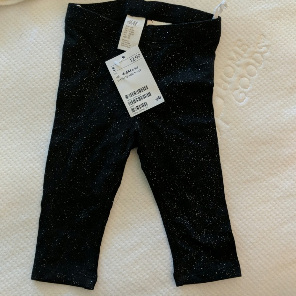 Black Sparkle Leggings